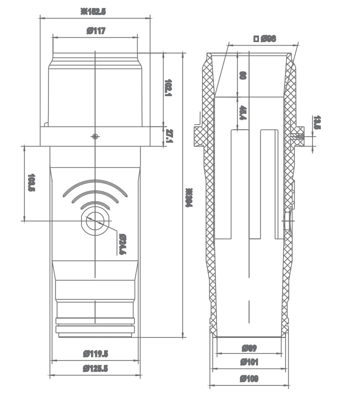 Fuse Insulating Cylinder SF6-12/394