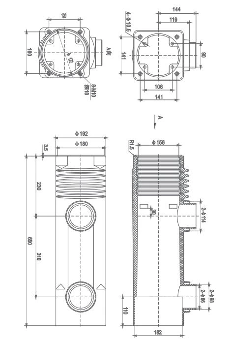 24kV Insulating Cylinder TGN-24/650