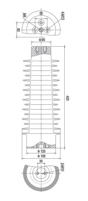 40.5kV ZNN Insulator/CNN Sensor Insulator