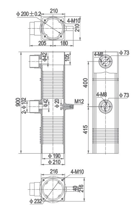 405kV Insulating Cylinder TGN-40.5/900