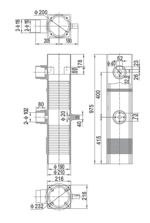 405kV Insulating Cylinder TGN-40.5/975