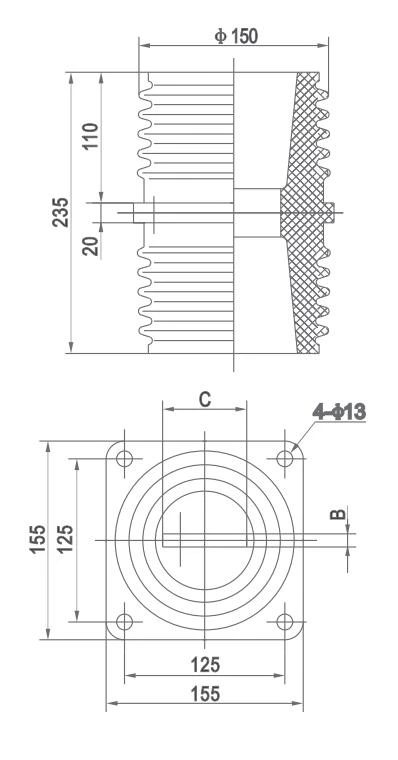 Bushing TGN1-10Q/235