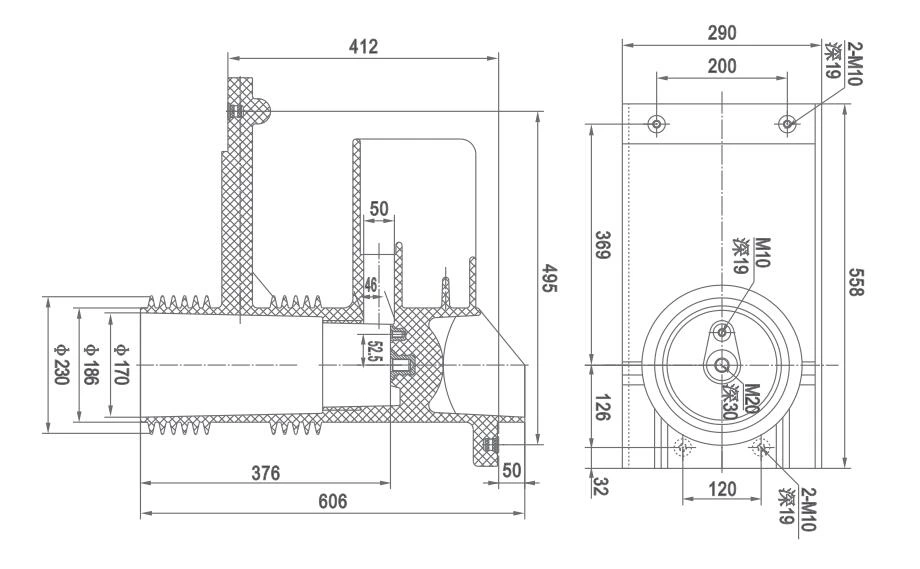 Shielded Contact Box CHN40.5-304P/606