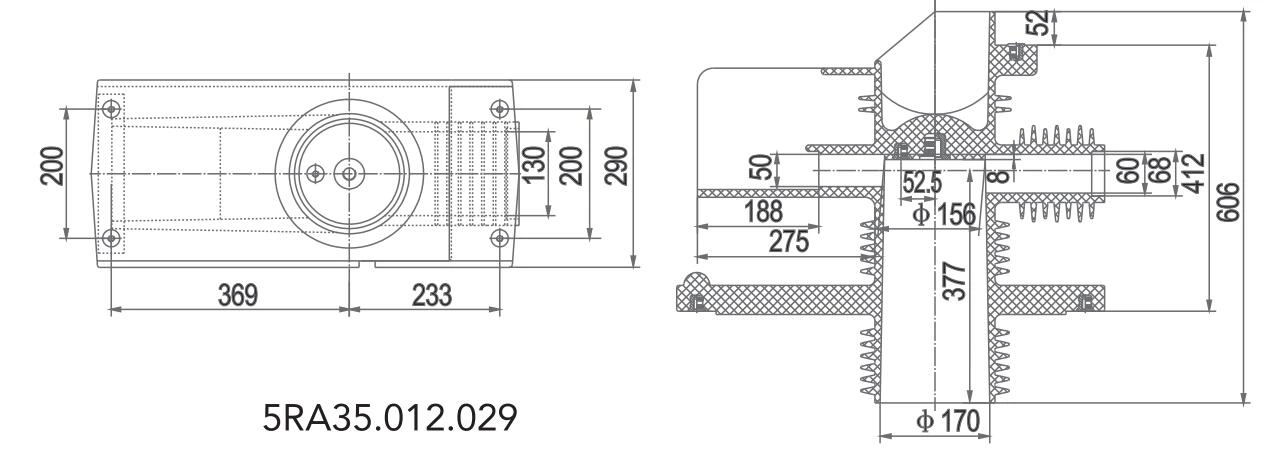 Shielded Contact Box CHN40.5-315P/606