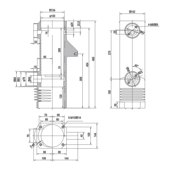 VS1 Insulating Cylinder VS1-12/495