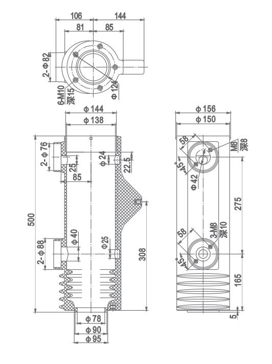 VS1 Insulating Cylinder VS1-12/495